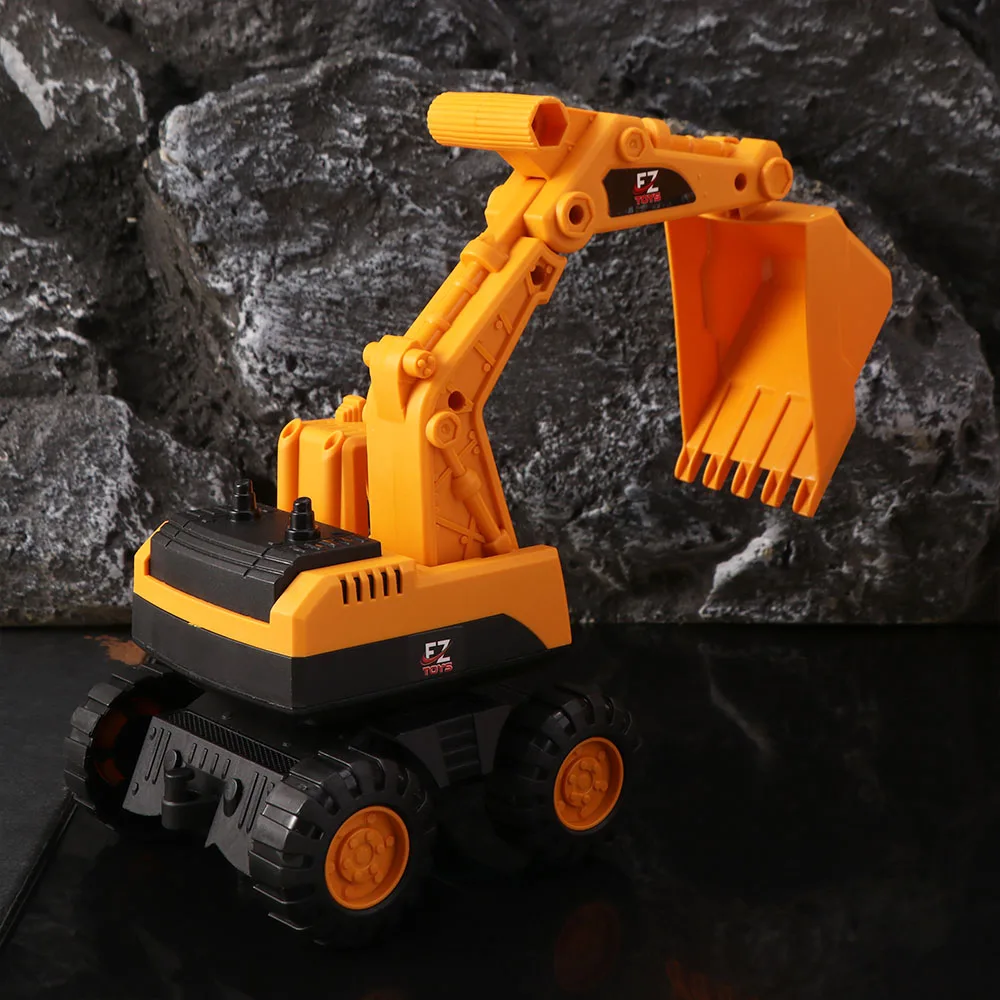 Inertia Driving Engineering Car Toy Dump Truck Early Education Construction Vehicles Toys Bulldozer Simulation Excavator Model