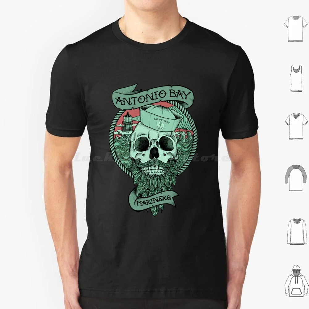 Antonio Bay Mariners-Sailing Team Classic T Shirt Cotton Men Women DIY Print Antonio Bay Mariners Sailing Team Classic