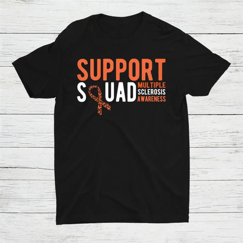 

Multiple Sclerosis Support Orange Ribbon Unisex T-shirt S-5XL