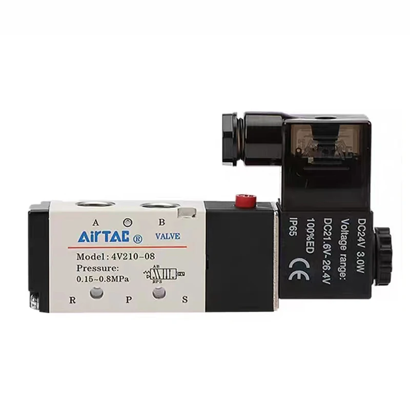 AIRTAC 4V210-08 4V310-10 4V410-15 Better Quality Pneumatic Electric Solenoid Valve Directional Control Magnetic Valve 24V 220V