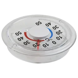 User Friendly Round Shutter Thermometer with Metal Pointer for Easy Temperature Measurement Indoor and Outdoor