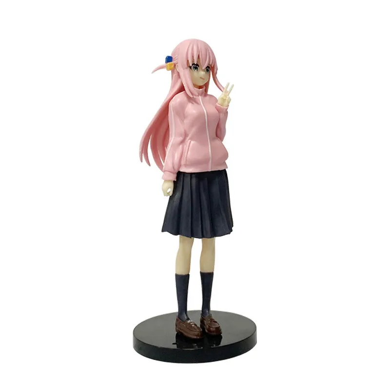 16cm BOCCHI THE ROCK! Figurka Anime Gotoh Hitori figurka postać gitarzysty dziewczyna desktop × dekorować kolekcje lalka Model zabawki