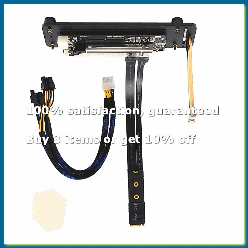 ●Laptop External Graphics Card EGPU PCI-E 3.0 X16 To M.2 NVMe Extension Cable with Bracket for ITX