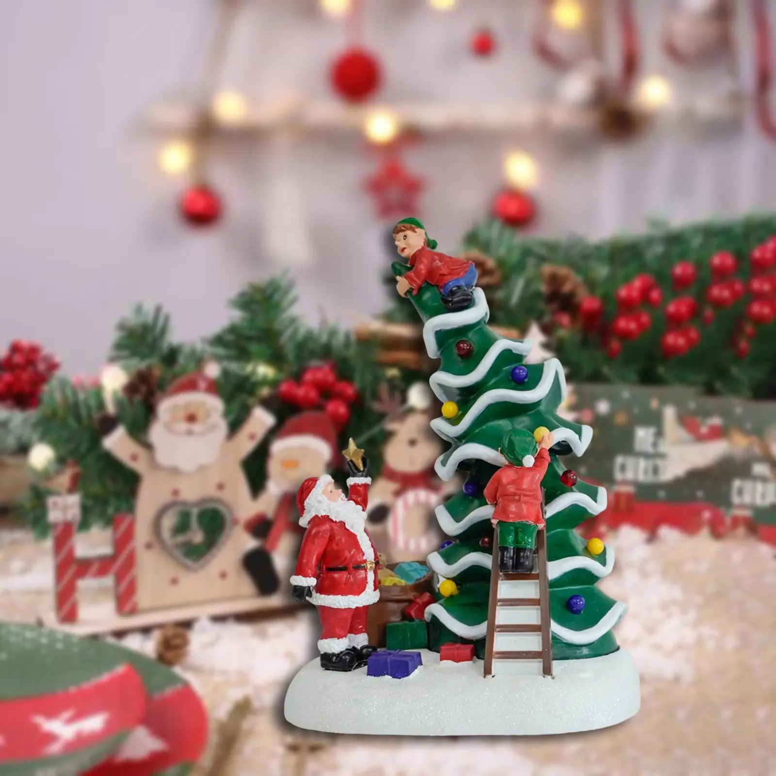 

Christmas Tree Table Decoration Shelf with Music for Adults Girls Children