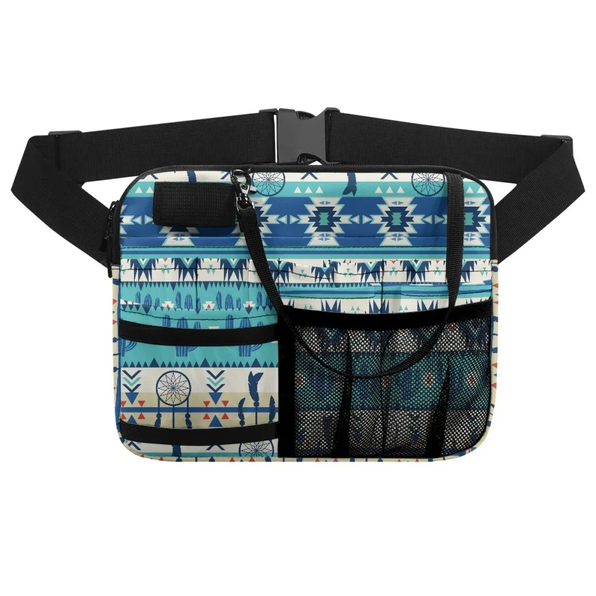 Vintage Tribal Etnisch Designer Nurse Fanny Pack Vrouwelijke Verpleegkundige Gereedschapstassen Multi Compartiment Utility Heuptas Meerdere Zakzak