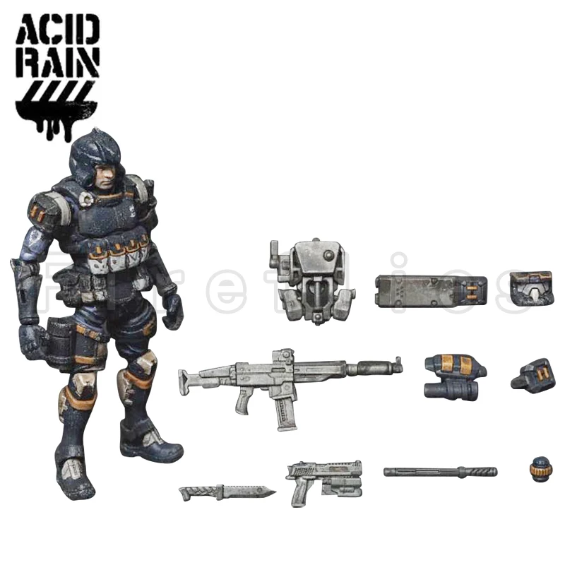 1/18 3.75inches Acid Rain Action Figure  Acid Rain FAV-A66 King Shielded Striker Anime Collection Model Toy