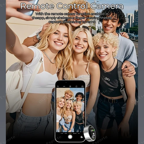 Imagen 2 del producto 2025 nuevo anillo inteligente ritmo cardíaco presión arterial monitoreo del sueño seguimiento de movimiento IP68 impermeable hombres mujeres anillo inteligente regalo de vacaciones