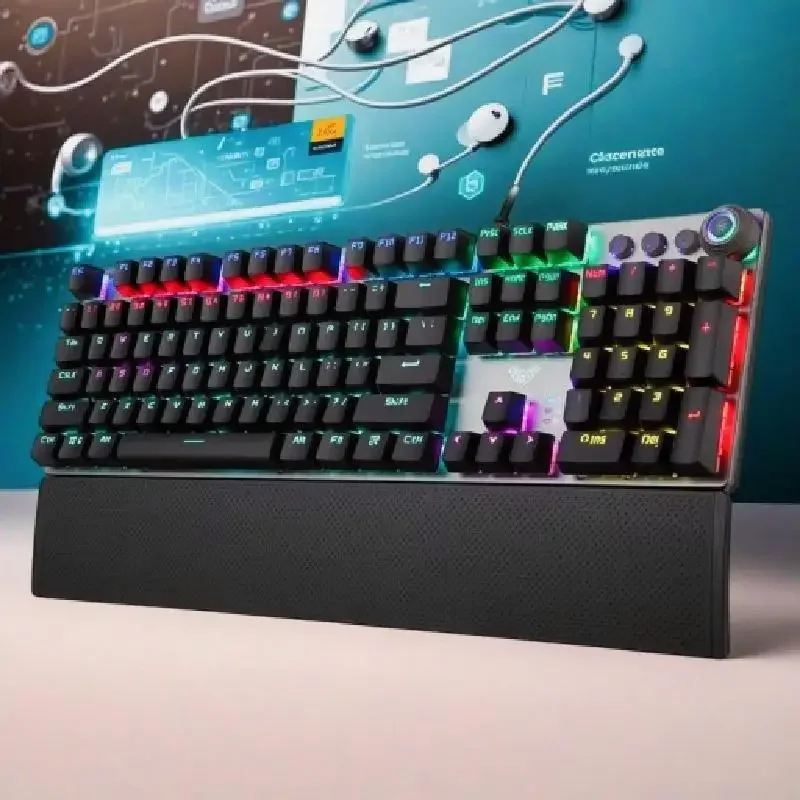 F2088 기계식 키보드 혼합 백라이트 유선 키보드 PC 노트북 태블릿 키보드 전자 스포츠 노트북 액세서리 용품