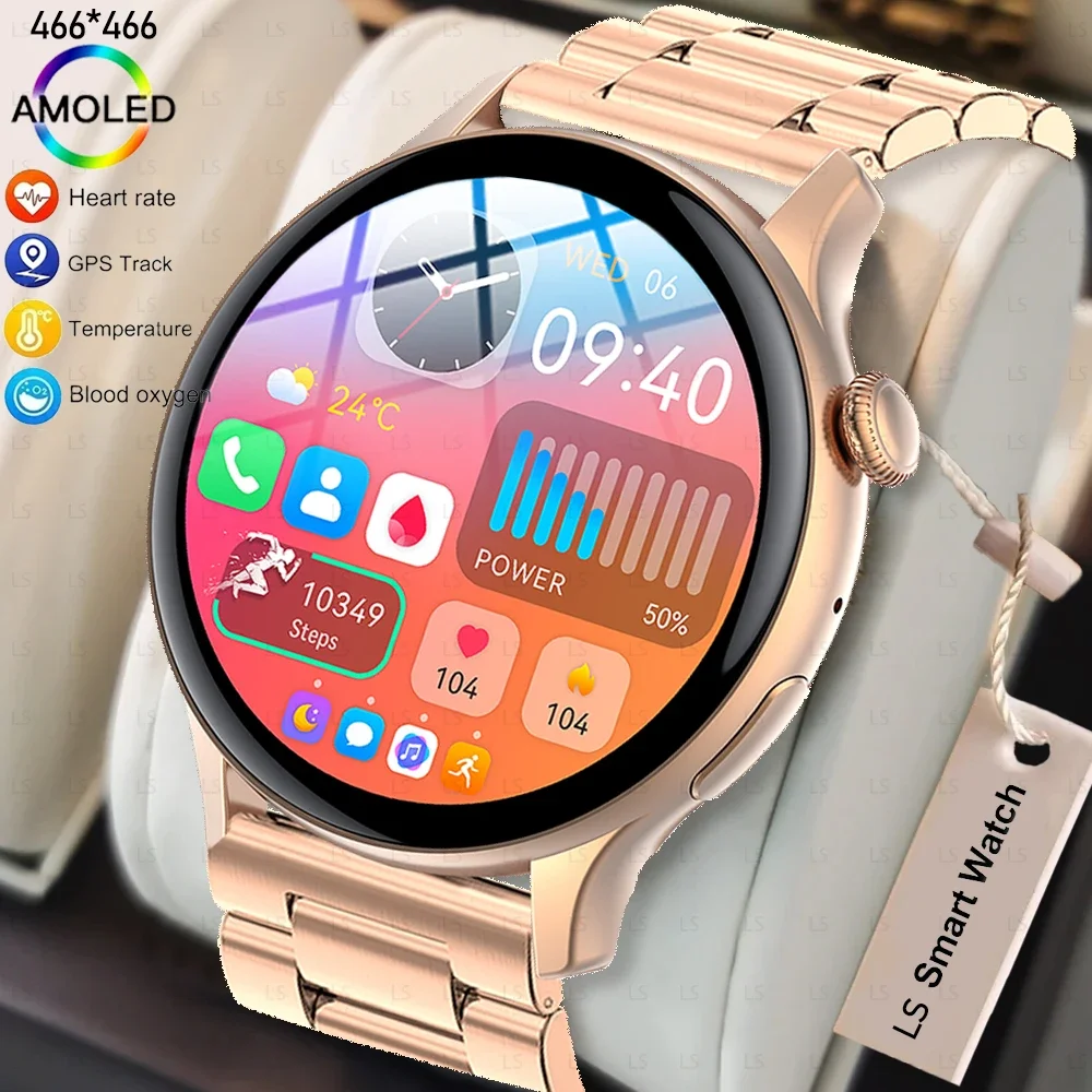 

Smart Watch HK85 AMOLED 1.43" BT Call Health Monitoring Always on Display Men Women GPS Tracking Fitness Sports Smartwatches NFC