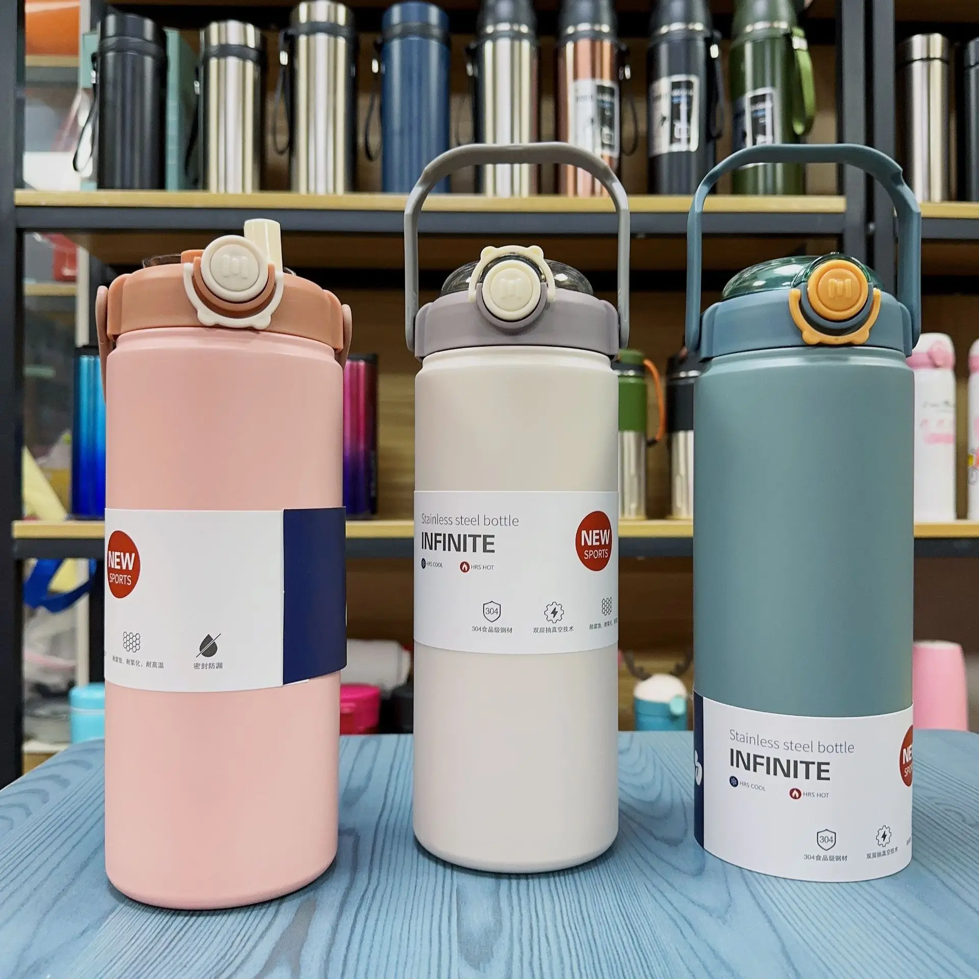 Xiaomi Thermos Water Bottle Large Capacity Double Mouth Insulation Cup Male And Female Pipette Outdoor Portable Water Bottle