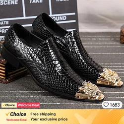 new genuine leather pointed toe metal tip crystal handmade men leather dress shoes fashion hairdresser big size shoes 13