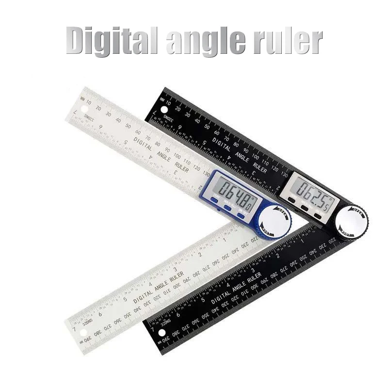 1 PC 2 In 1 Digital Angle Detector Scale Suitable For Woodworking Measurement Tools High Accuracy Mutifunction Tools