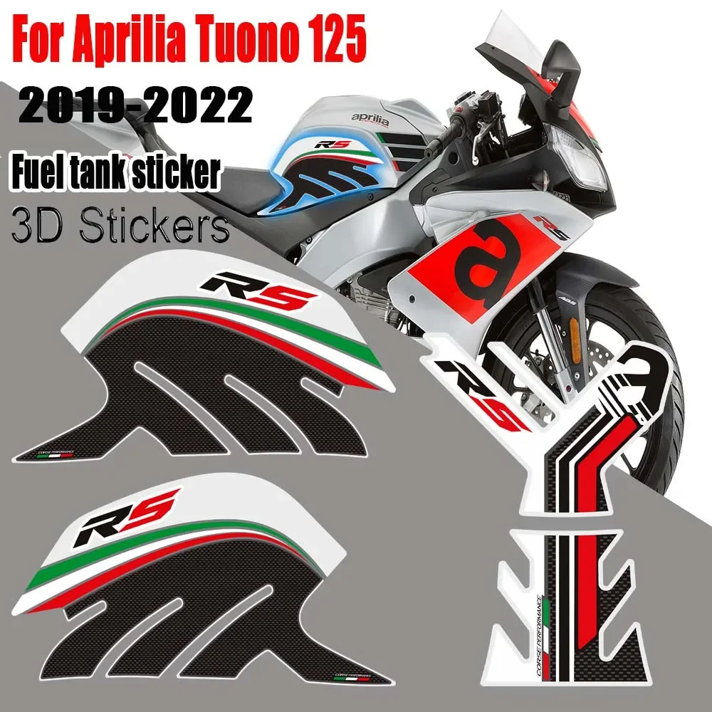 2019 2020 2021 2022 Motorcycle For Aprilia Tuono 125 Tuono125 Gas Fuel Oil Kit Knee Stickers Decals Protector Tank Pad Grips