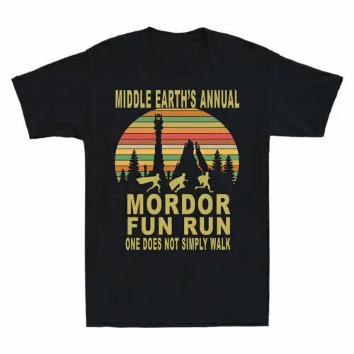 

Mordor Fun Run Middle Earth's Annual One Does Not Simply Walk Tee Tee T-shirt