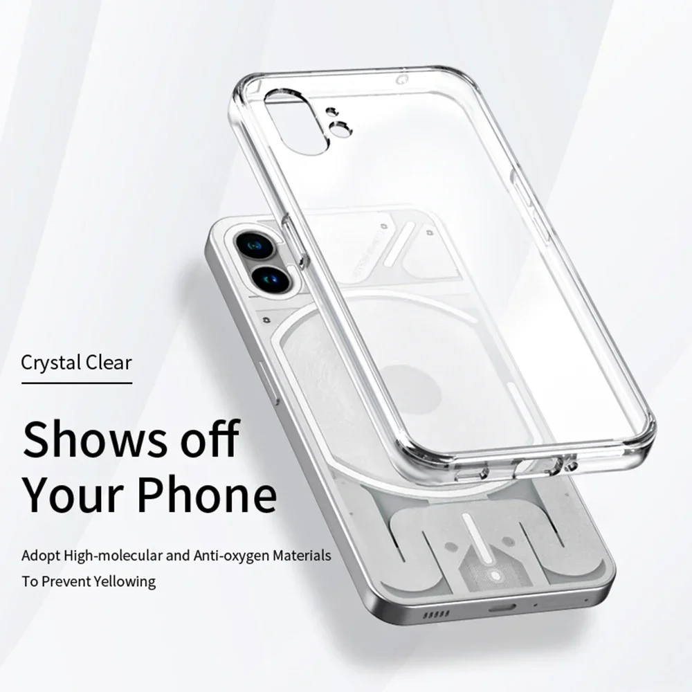 Thin Clear Case For Nothing Phone 2 2a Two 1 Silicone TPU Cover For Nothing Phone 1 One Phone2 Phone2a Protective Cases Fundas