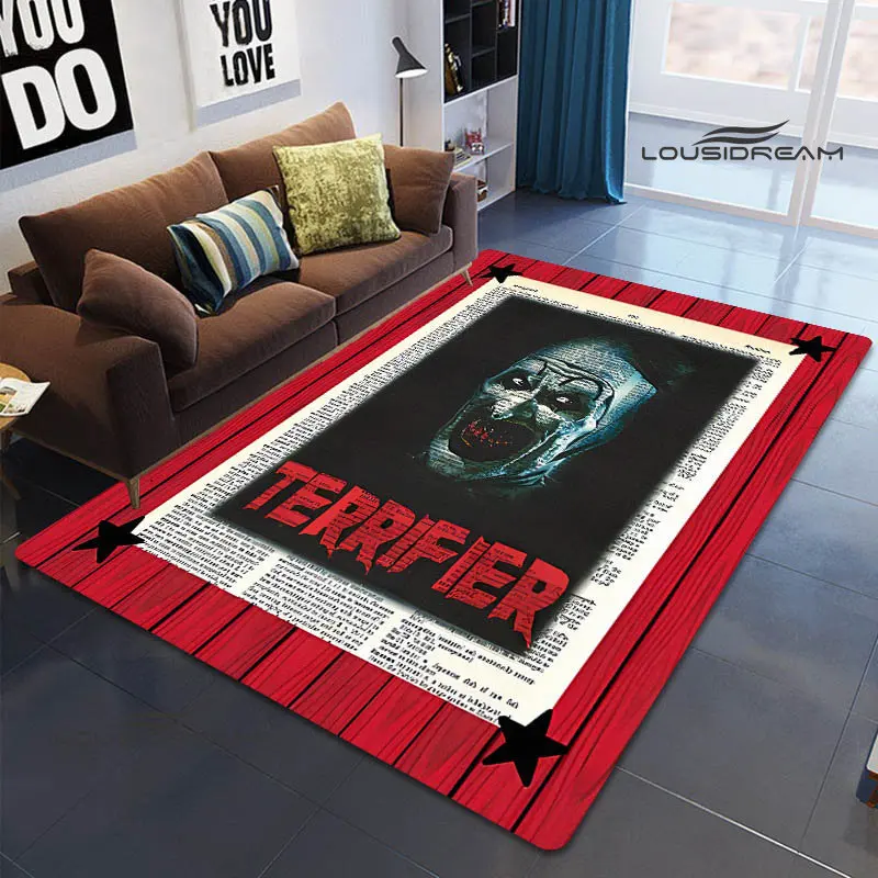 Terrifier horror movie printed carpet living room bedroom beautiful carpet non-slip doormat photography props birthday gift