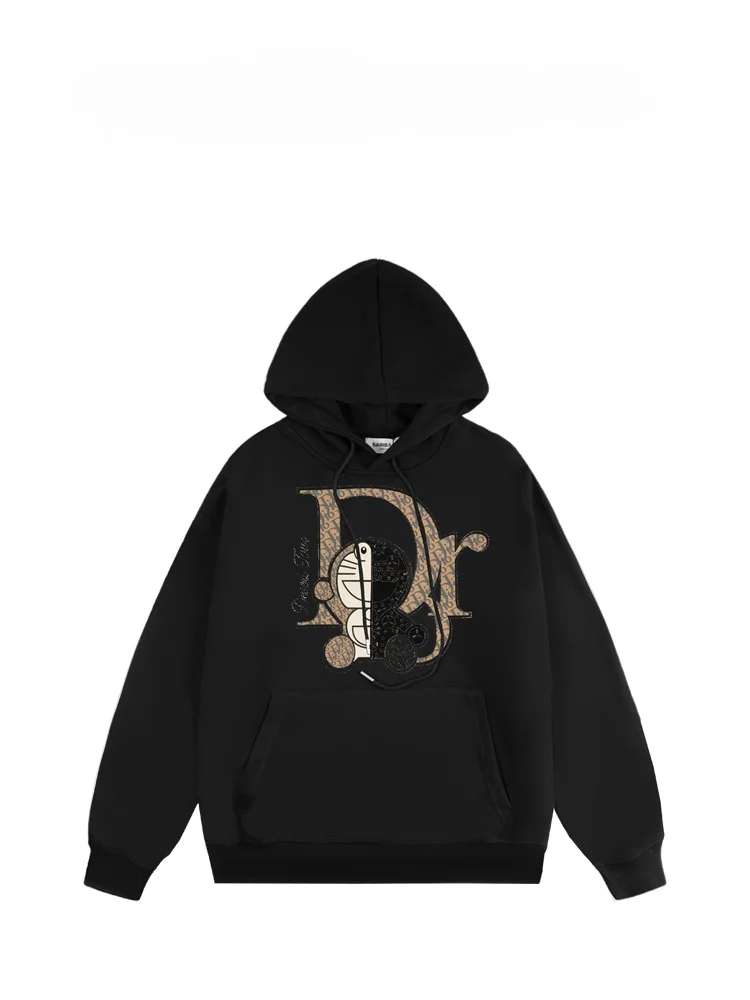 

BAIRBAOLIY Trendy Diamond Collaboration Hoodie ex All-Match Sweatirt Casual Faion Autumn Winter Top Print