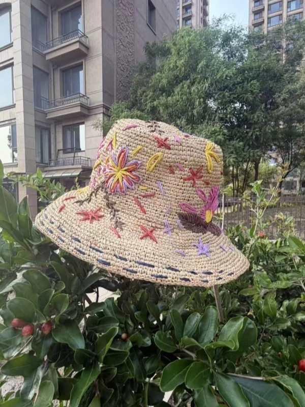 handcrafted-laffey-grass-hat-embroidered-summer-new-style-wide-brim-sunshade-beach-holiday-hat-natural-grass-sun-protection-hat