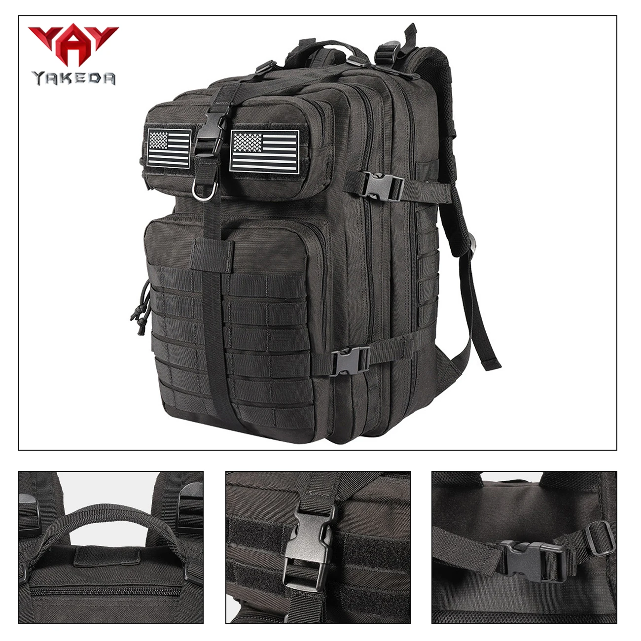 

Многофункциональный походный рюкзак большой емкости YAKEDA 50 л, рюкзак для отдыха и путешествий с множеством слоев карманов