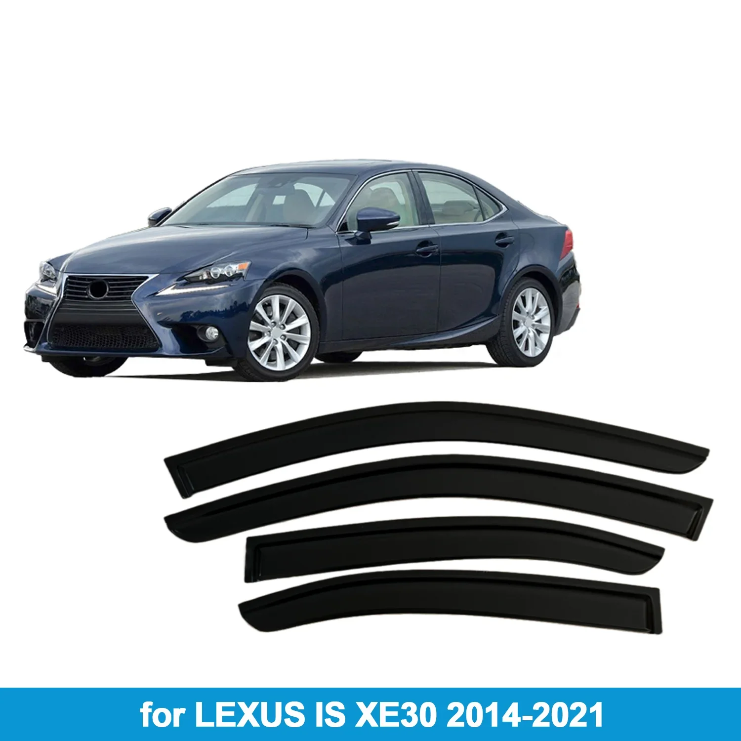 

Оконный козырек для LEXUS IS XE30 2014-2021, защита от дождя, боковой дефлектор, защита от атмосферных воздействий, лента для наружного крепления