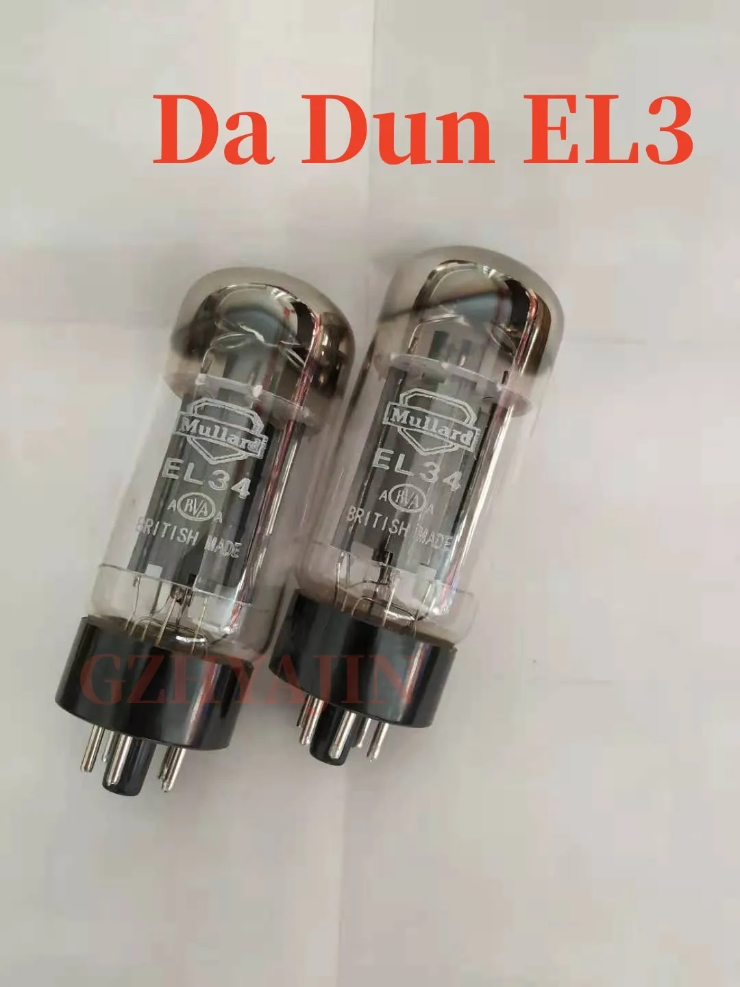 

New British Shield EL34 Electronic Tube Generation 6L6G 5881 EL34B 6CA7 6P3P Black Screen Double Ring