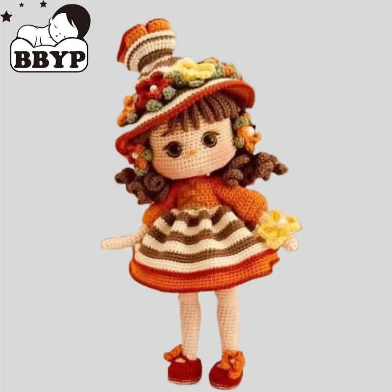 

Handmade Knitting Doll Crochet Cute flower fairy Crochet Dolls For Home Accessories Pattern Craft Toy Ornaments