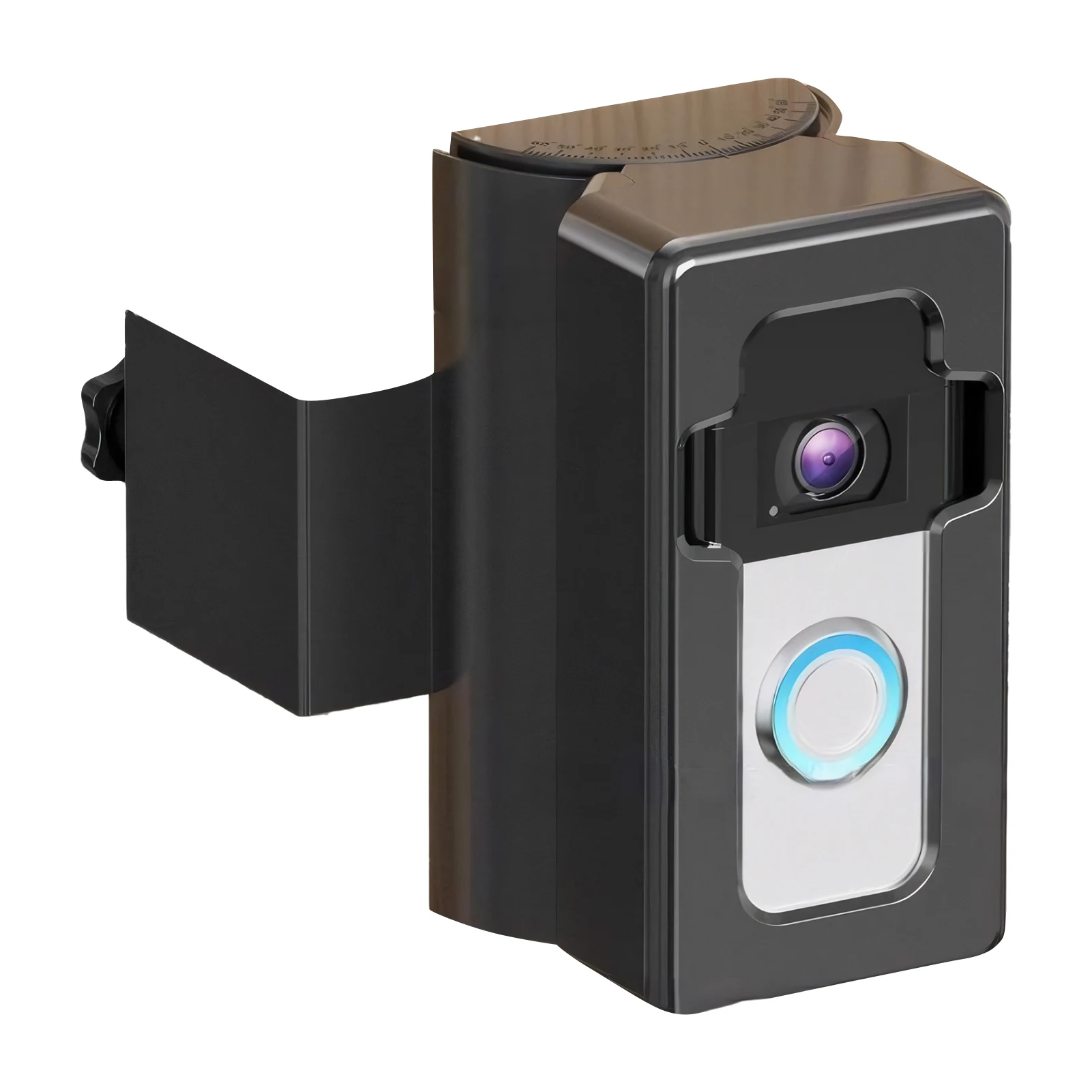 Waterproof Ring Doorbell Mount No Punch Required For Installation Durable Construction Wireless