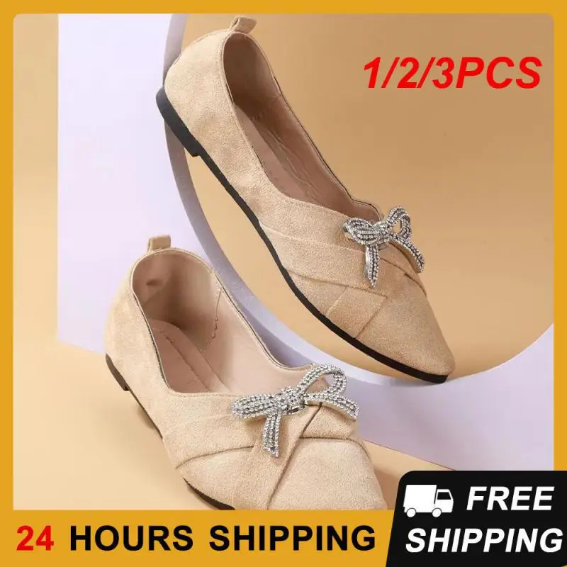 1/2/3PCS High Heels Stick Firmly Suitable For All Seasons Removable Shoe Buckle Shoes Glittering