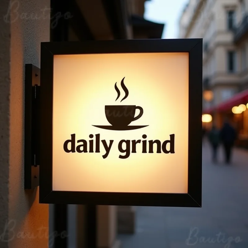 Custom Outdoor LED Light Box for Business Signage Waterproof Acrylic Double Sided Storefront Sign Wall Mounted Display
