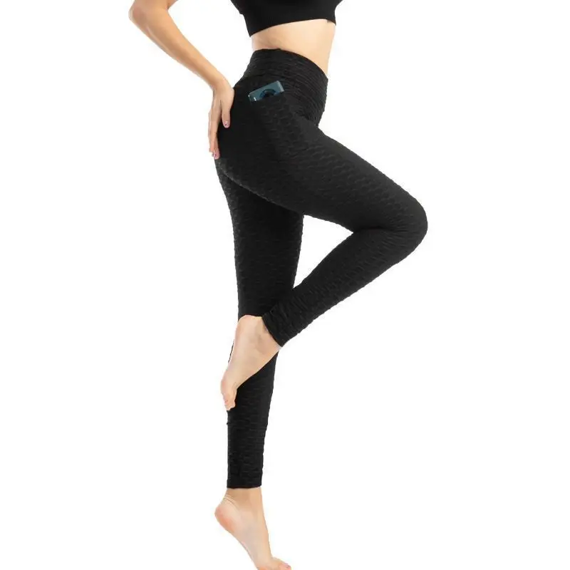 Pantalones de entrepierna abierta con cremallera Invisible para mujer, pantalones sexuales al aire libre, Leggings femeninos con bolsillos, pantalones de Yoga de cintura alta