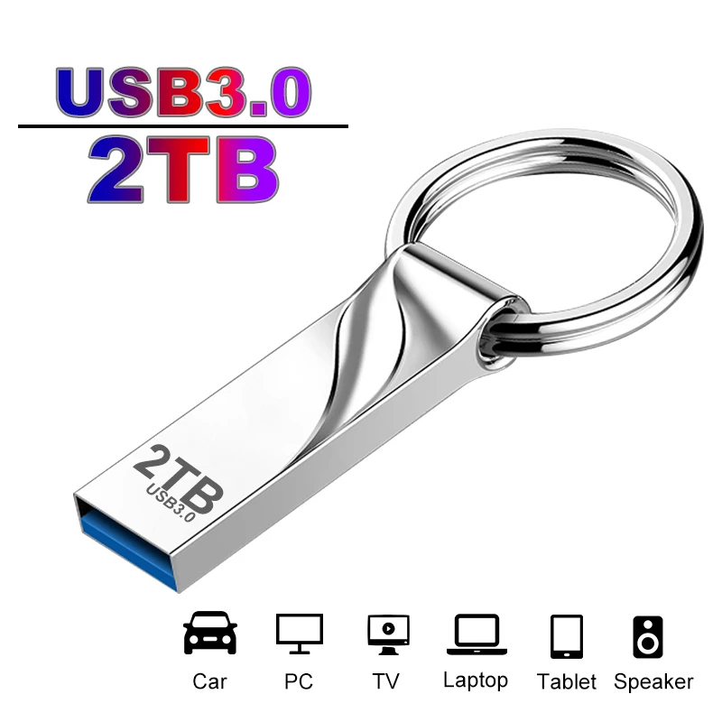 High Speed USB 3.0 2TB 128GB 64GB Black Pen Drive 1TB Memoria USB Flash Drive 512G Pendrive TYPE-C Cle USB Stick Portable SSD