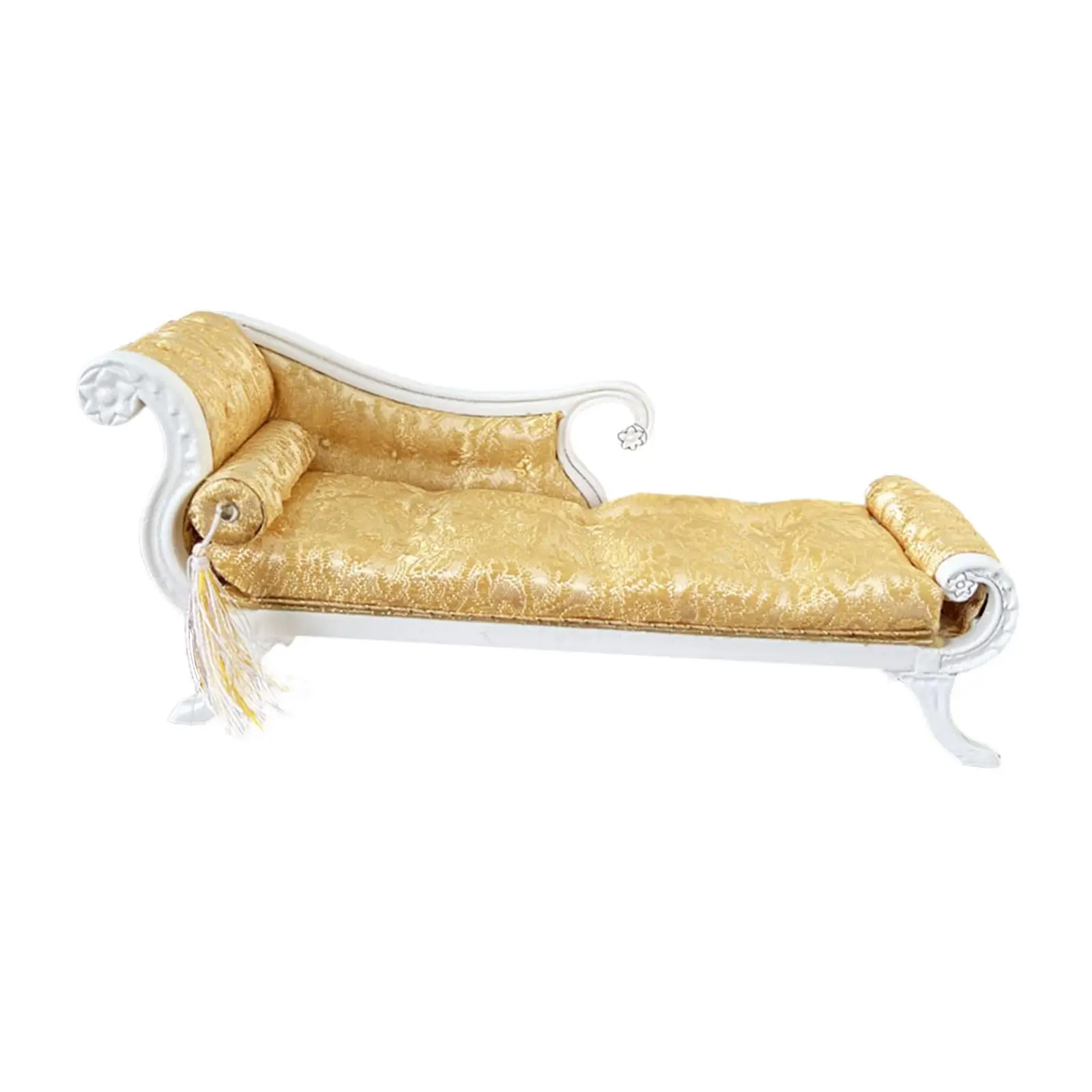 

Миниатюрный деревянный диван для 1:12, миниатюрный кукольный дом, подарок, пейзажные украшения, коричневый