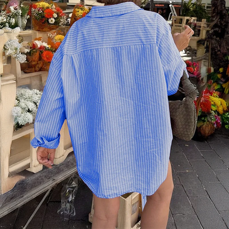 Casual Vacation Vielseitiger Langarm-Mantel Tops Shirt Damen Herbst