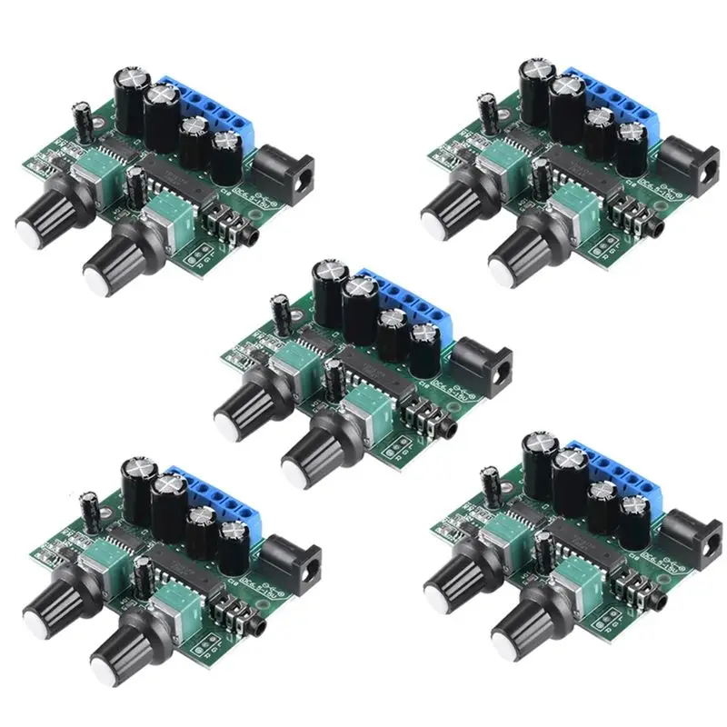 

[AAAE 2026] 5Pcs 2.1 Subwoofer Amplifier Audio Board 6Wx2+25W Mini Bass Amplifier HIFI YD1517P For 4-6" 40W Subwoofer Speaker D