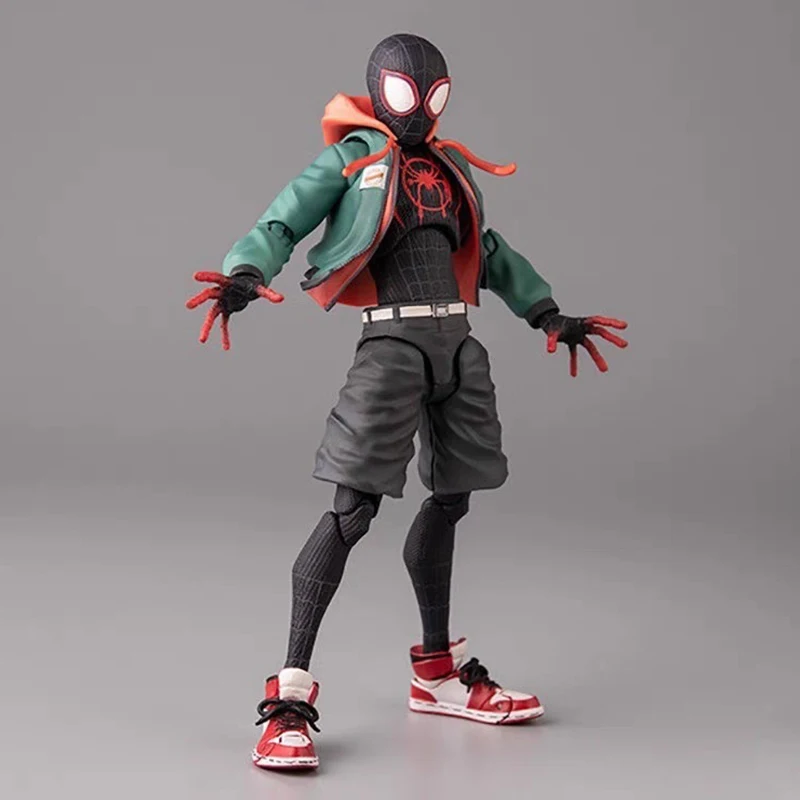 Sentinel Sv Action Spiderman Miles Morales Action Figure Model Spider-Man Into the Spider Verse Peter Parker Miles Figurine Toys