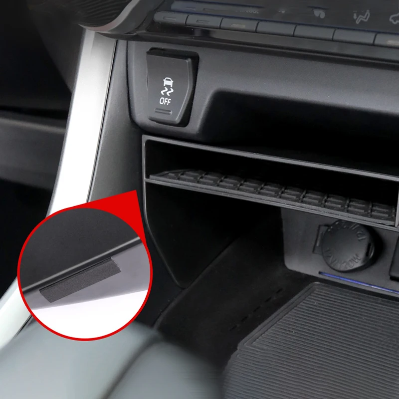 لتويوتا RAV4 XA50 2019 2020 2021 2022 2023 2024 2025 الهجين سيارة وحدة التحكم المركزية صندوق تخزين المنظم غطاء صينية الحاويات