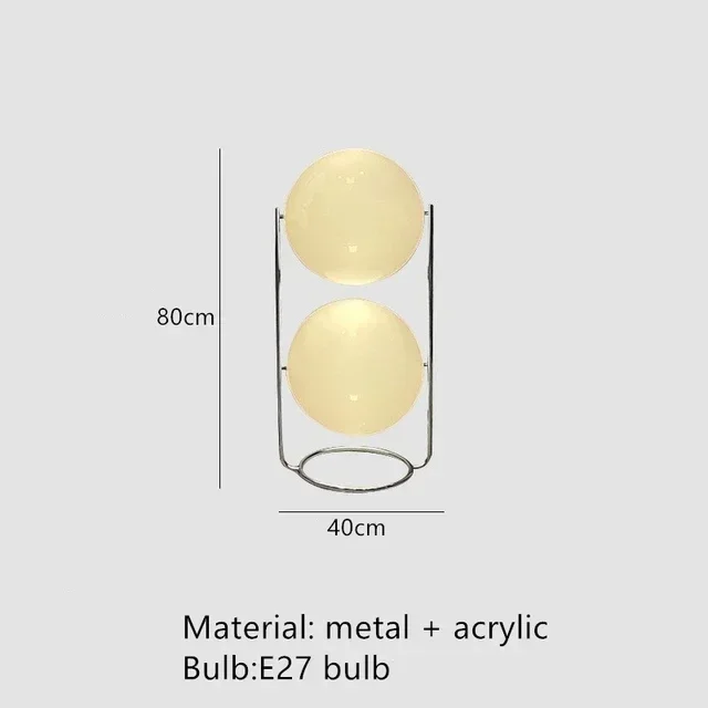 Nordic Creatieve Chroom Metalen Vloerlamp Wit Geel Acryl Bal Staande Lamp Woonkamer Hotelkamer Bank Decoratie Lamp
