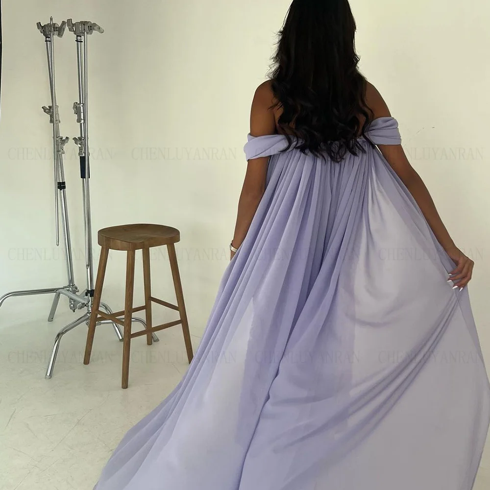 Lavender Lace Formal Occasion Dresses 2023 Off-Shoulder Zipper Mermaid Party Dress Luxury Long Sexy Evening Gowns فساتين حفلات