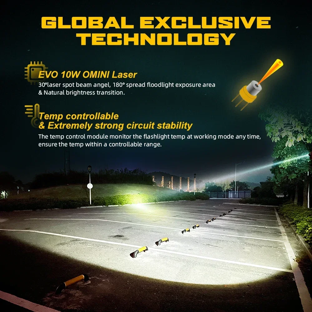 yyhcYYHCLep Flashlights High Lumens 100000 Torch Light Tactical Flash light Led Flashlights