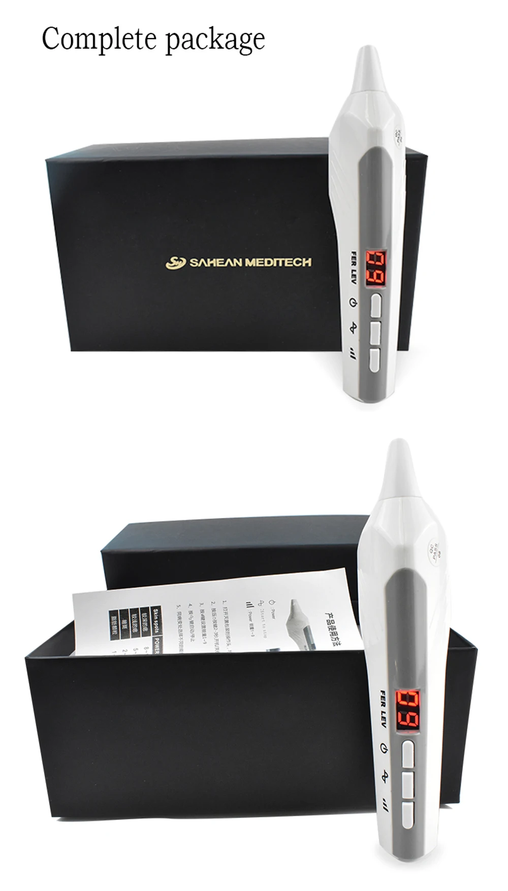 Professionelles 9-Stufen-LCD-Display Fibroblast-Plasma-Pen Augenlidstraffung Hautflecken-Entferner Muttermale Warzenentferner Schönheitsgerät für Zuhause – Detail 13