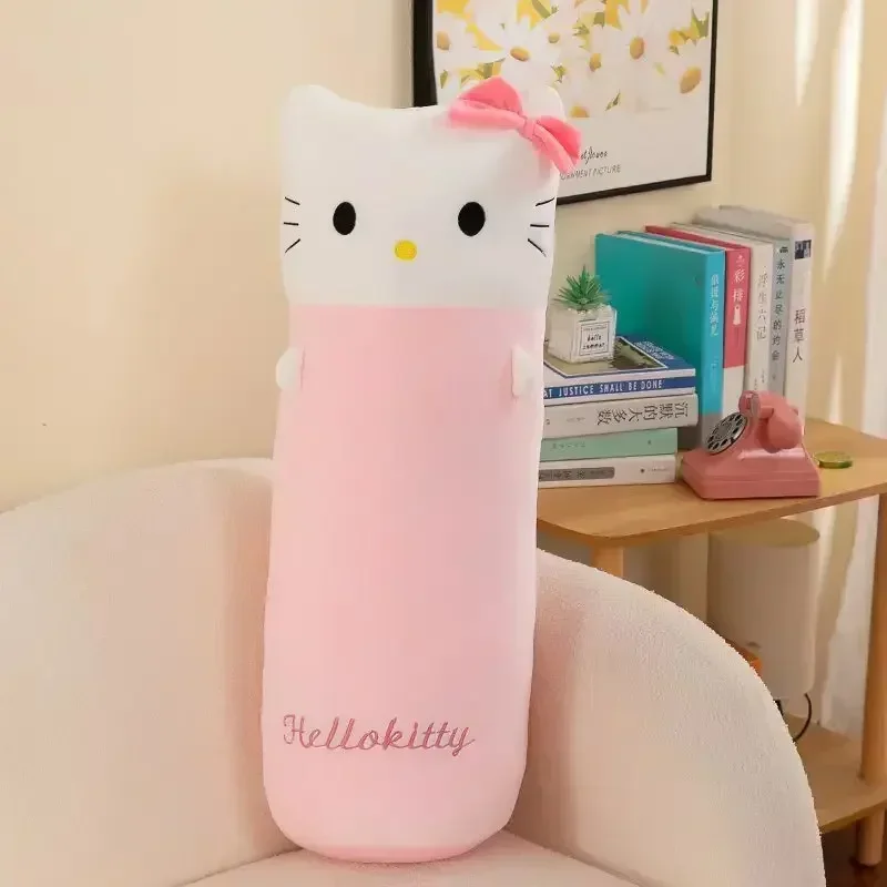 

60cm Cartoon Imp Kuromi Long Strip Pillow Doll Sanrio Anime Cute Melody KT Plush Toys Sleep Cushion Plush Dolls Kids Gift Toys