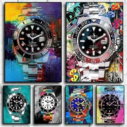 Crown Luxury Watch Modern Graffiti Art Canvas Painting Nordic Posters Prints Wall Home Decor Pictures For Living Room Decoration