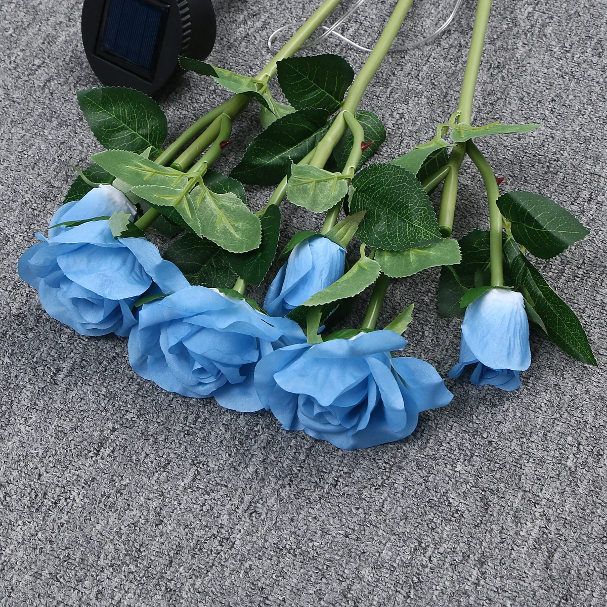 

2pcs Solar Garden Light Flower-Shaped Waterproof Ground Plug Lamp For Outdoor Lawn Landscape Lighting Road Light