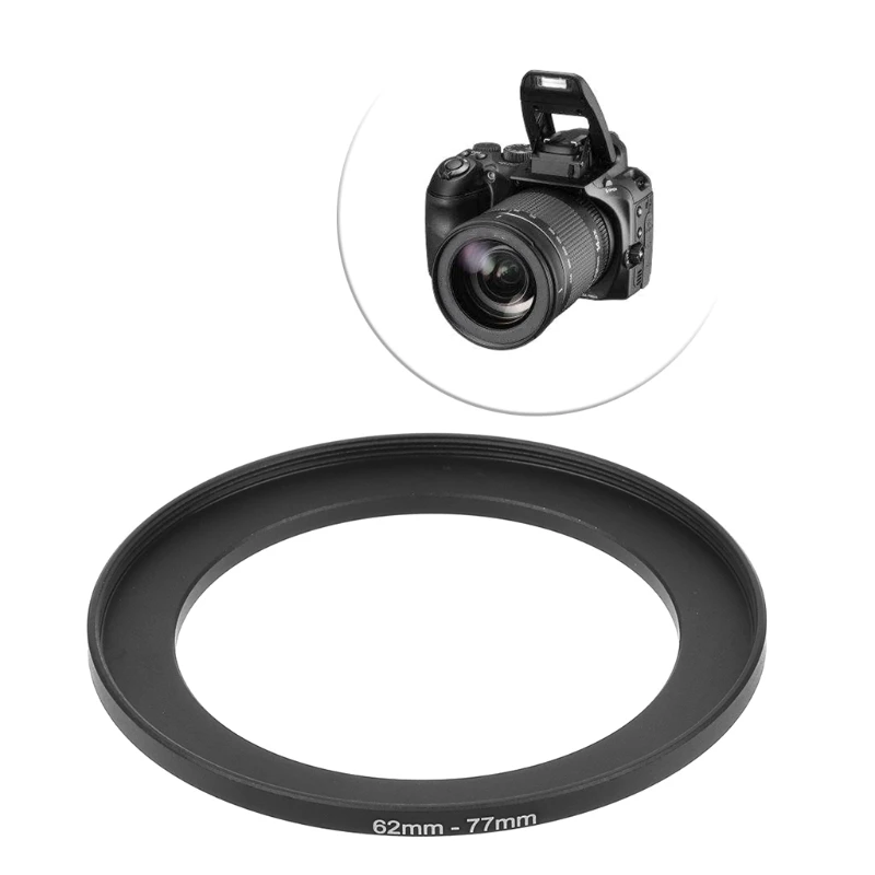 62 mm tot 77 mm metalen opstapringen lensadapter filter camera gereedschap accessoires nieuw