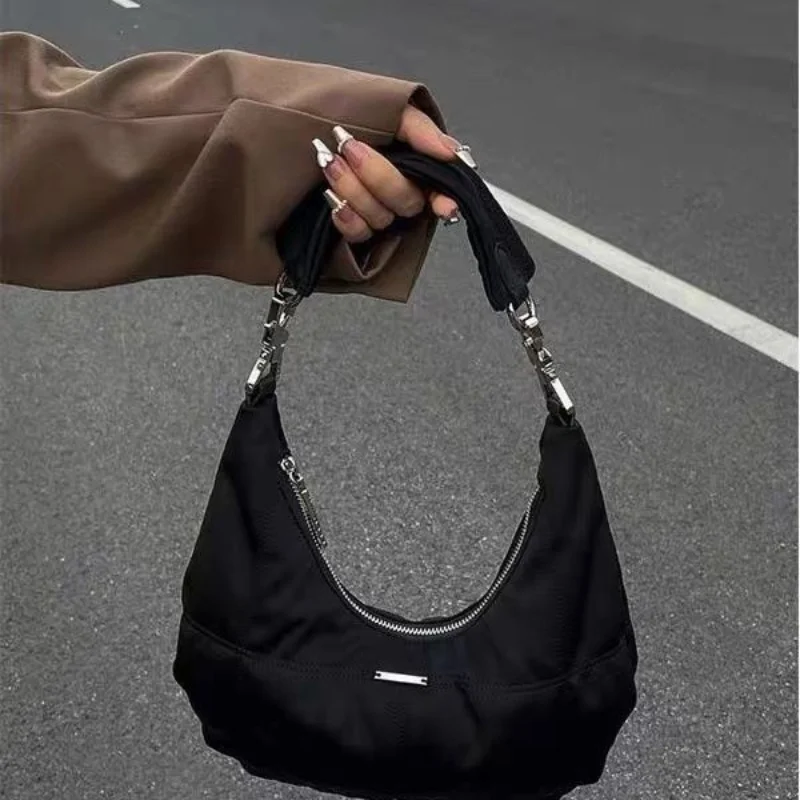 HAEX Fashion Women Handbag 2023 Trend Vintage Solid Underarm Shoulder Bags Femme Casual Daily Korean Style Bolsos De Mujer