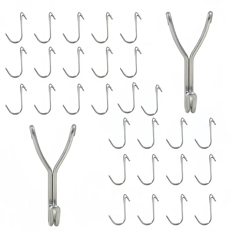 4 pcs 25mm Tool Board Hangers, Wall Display Rack, Easy Snap-On Pegboard Fit, Strong Load Capacity, Multipurpose