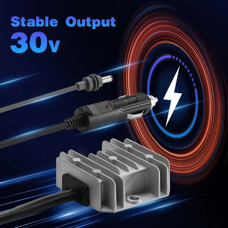 

For min 12V24V turn 30 v 3.5 a power converter, car cigarette lighter 9-28v rev 30V3.5A DC power supply