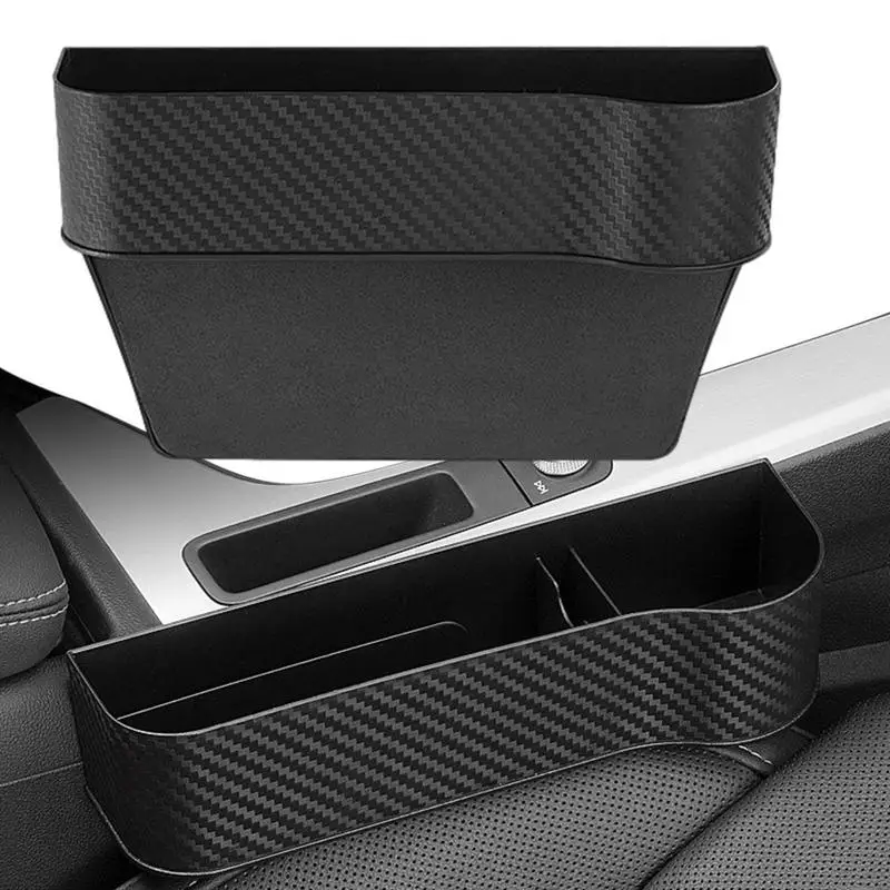 Car Seat Storage Box Pocket Seat Gaps Slit Pocket Catcher Organizer Multi-functional Car Organizer Car Seat Card Phone Holder