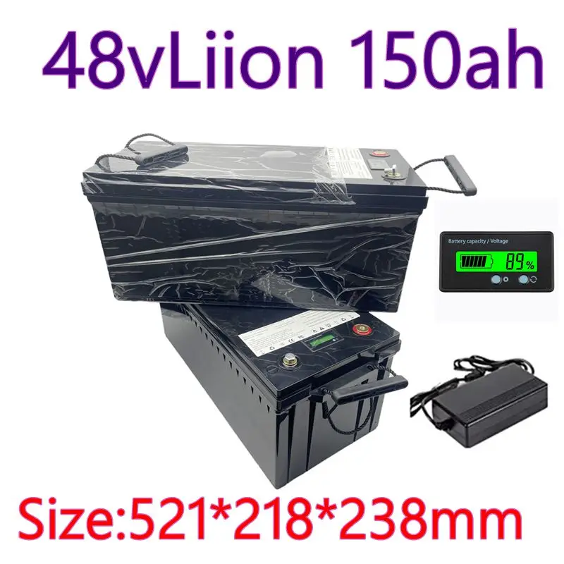 

Литий-ионный аккумулятор 48 В, 150 Ач, замена аккумулятора, 48 В, 100 Ач, 5 кВтч, 7 кВтч для резервного копирования тележки для гольфа, инвертор электромобиля, солнечной системы + 10 зарядов
