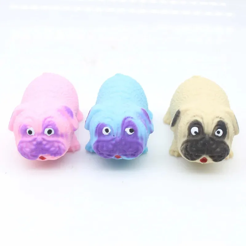 TOPMAYA Anti-Stress jouet carlin chien presser Fidget jouets Tpr Squishy drôle soulagement du Stress pour enfants adultes cadeau accessoire 1 pièces J166